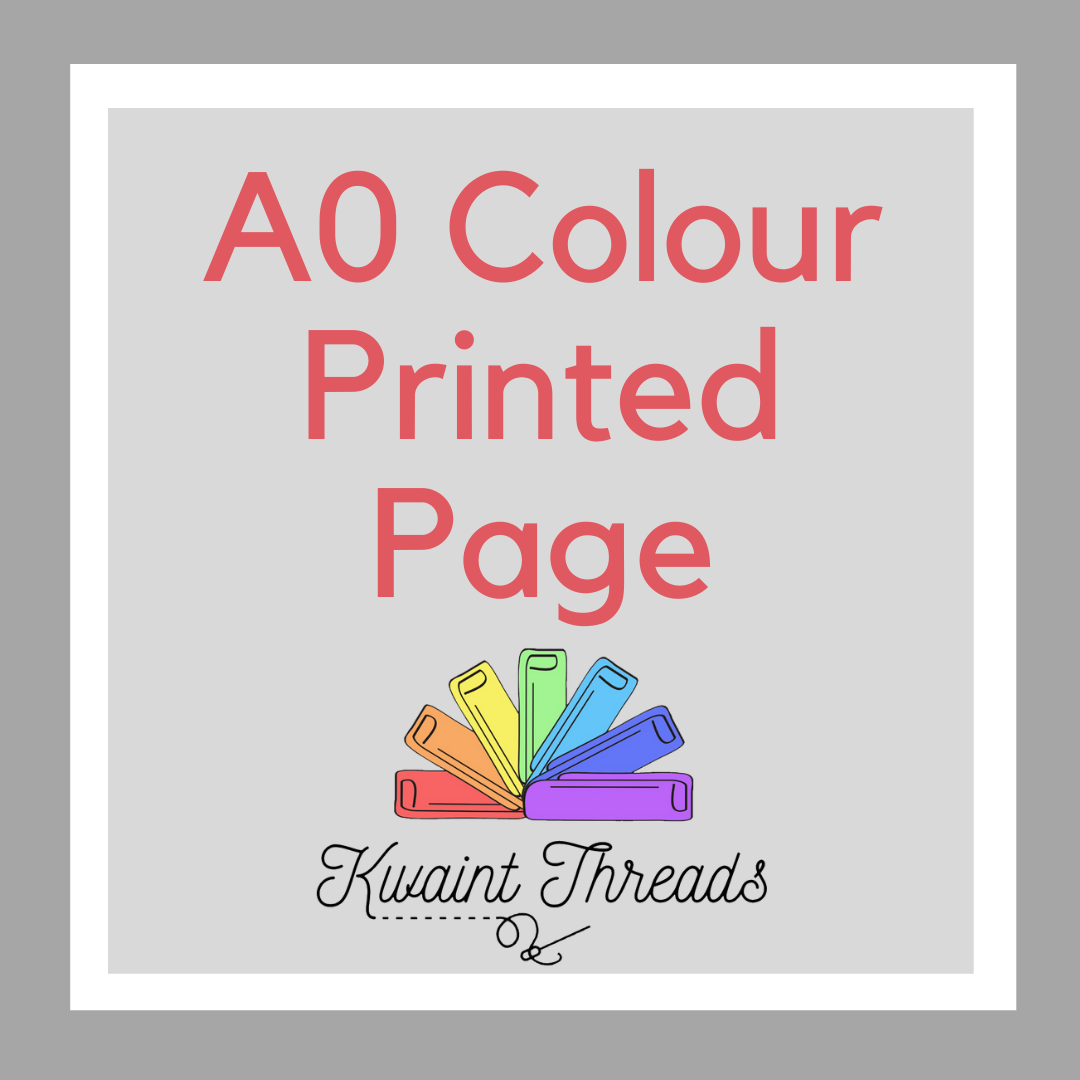 1 Page COLOUR - A0 Pattern Printing - COLOUR
