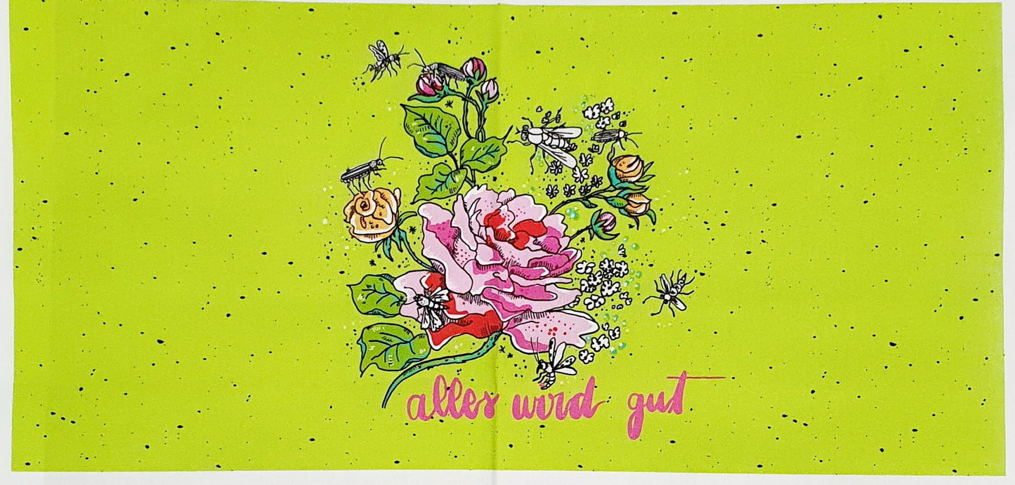 Lillestoff Flowers All Is Good Non Medical Face Mask Organic Cotton Face Mask