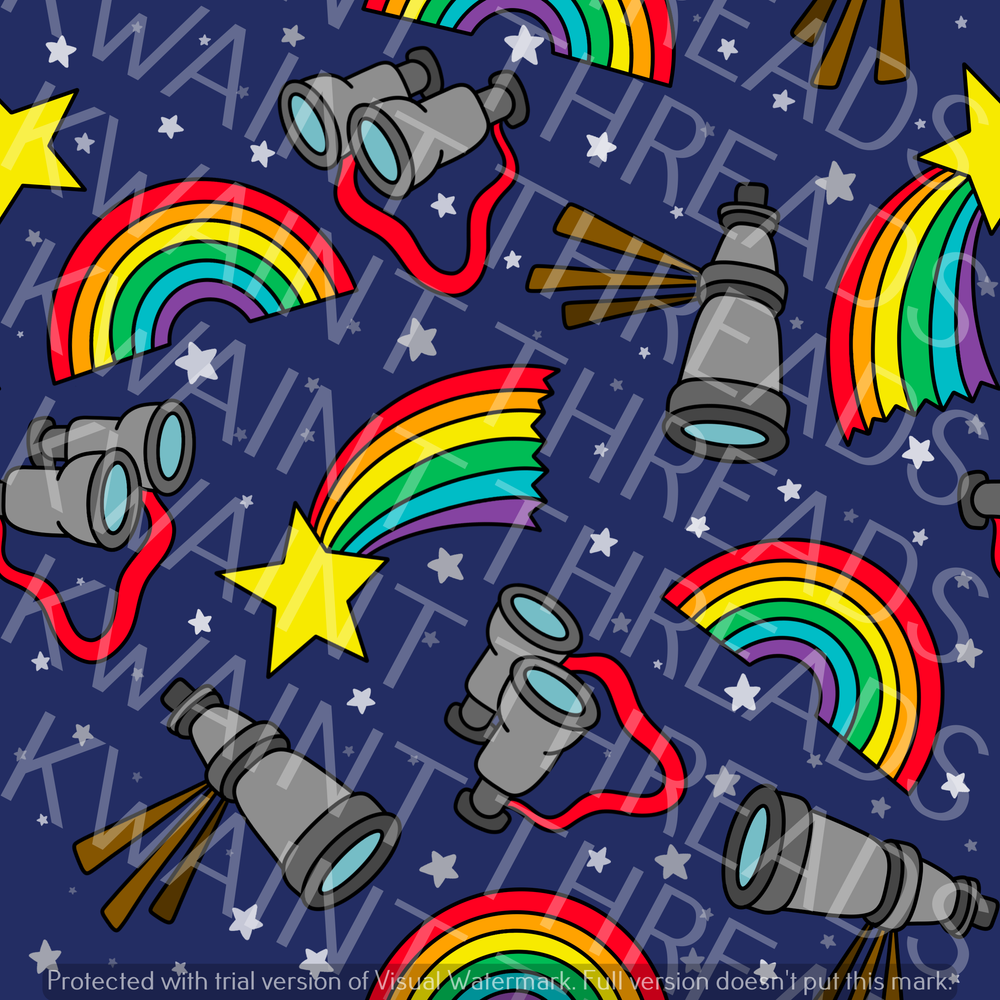Fabric Mama Hunt for Rainbows Adventure Fabric On Demand Pre Order