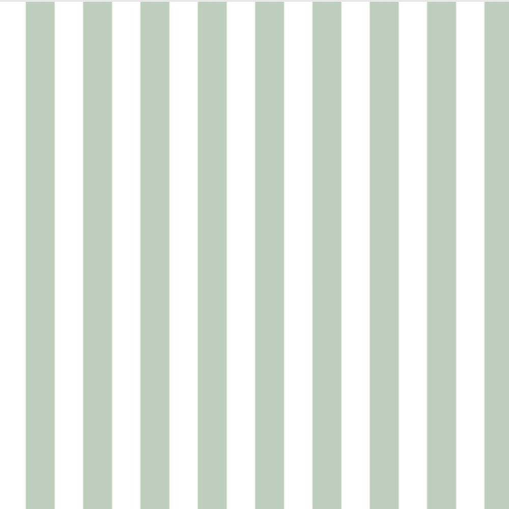 Tygdrommar Mint Green Vertical Lines Stripes Organic Cotton Knit Fabric