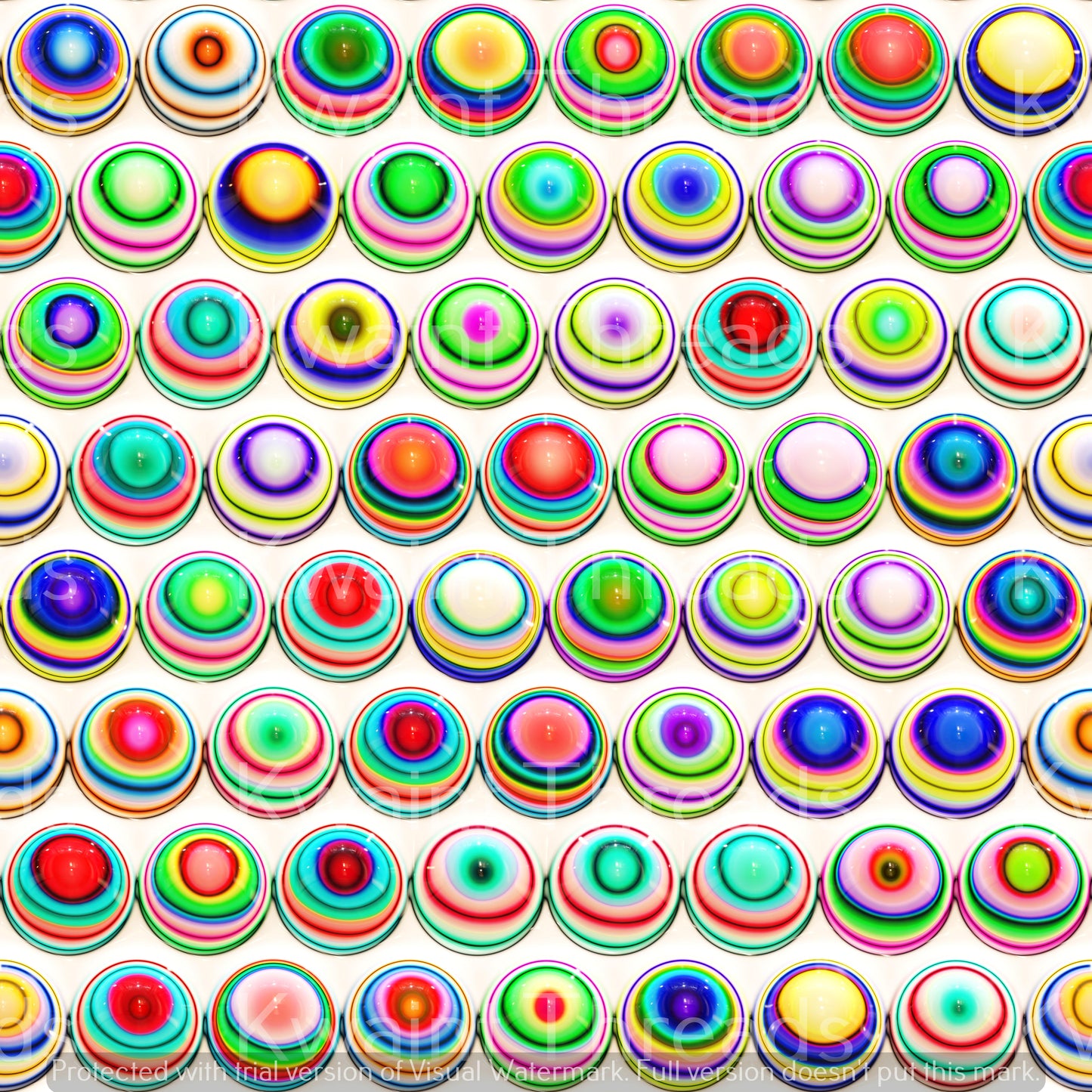 Kwaint Multicoloured Balls Circles Pre order Fabric