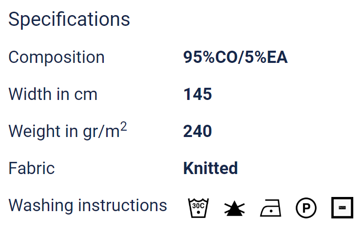 
                      
                        Euro Knit White Ribbed Jersey GOTS Certified Cotton Lycra Fabric
                      
                    