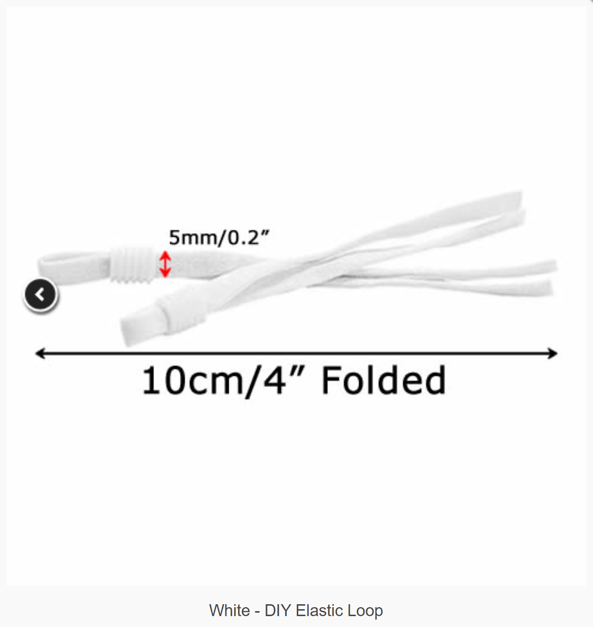 Elastic Loops for Face Masks White elastic Face Mask Elastic Soft Elastic