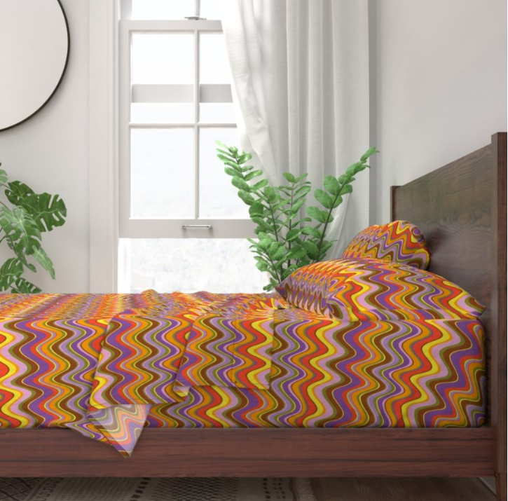 Magikel Wonky retro Chevrons Artist Print Pre Order