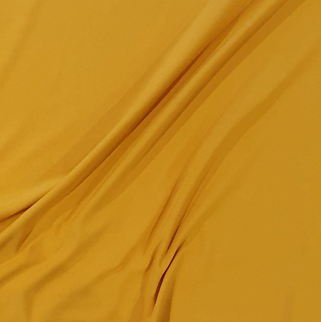Swafing Mustard Ochre Solid French Terry Fabric Jersey Loopback Knit Fabric