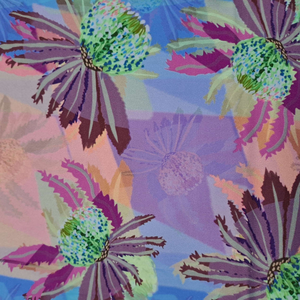 CMC Banksias Purple Twill