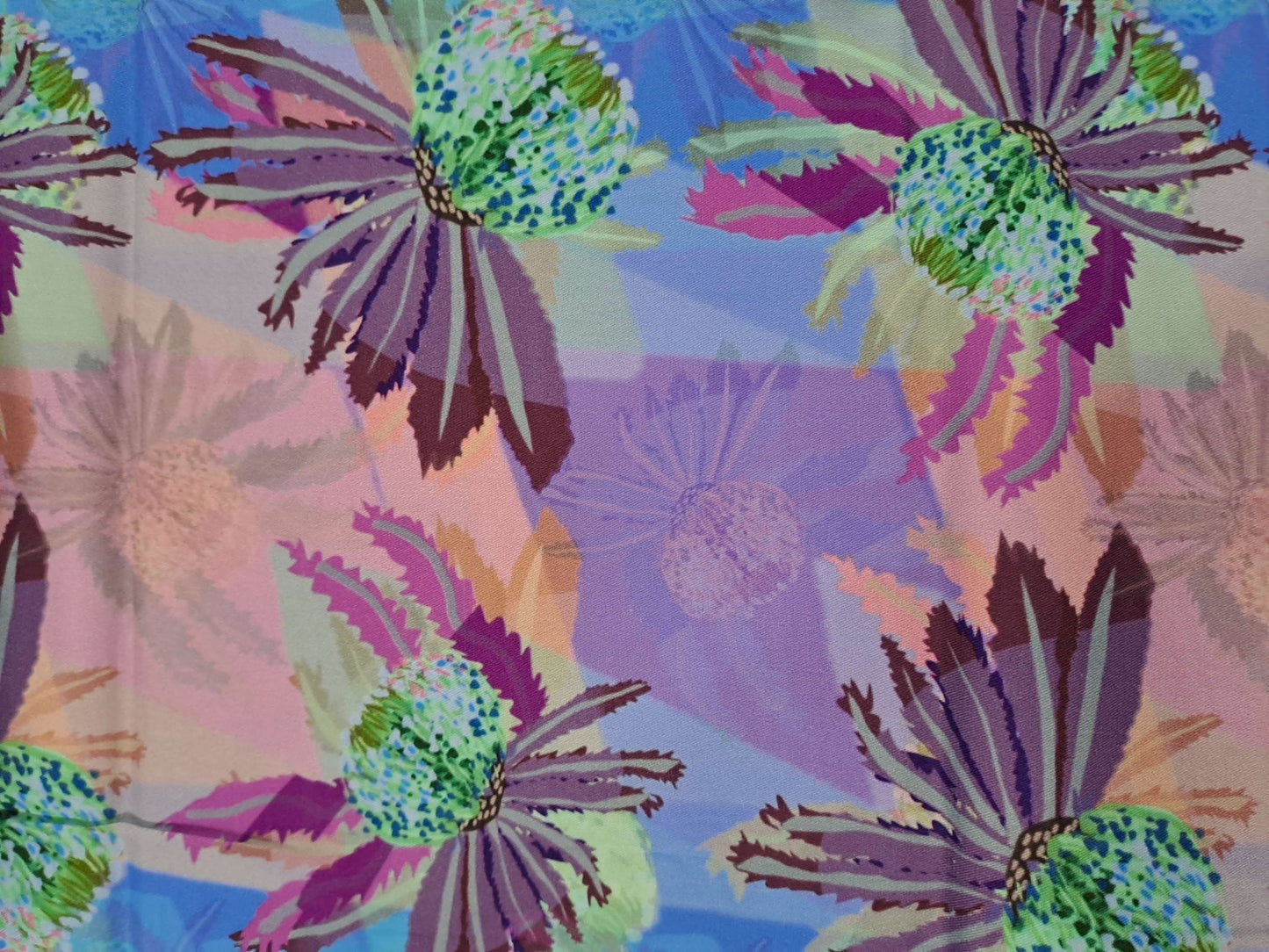 CMC Banksias Purple Twill