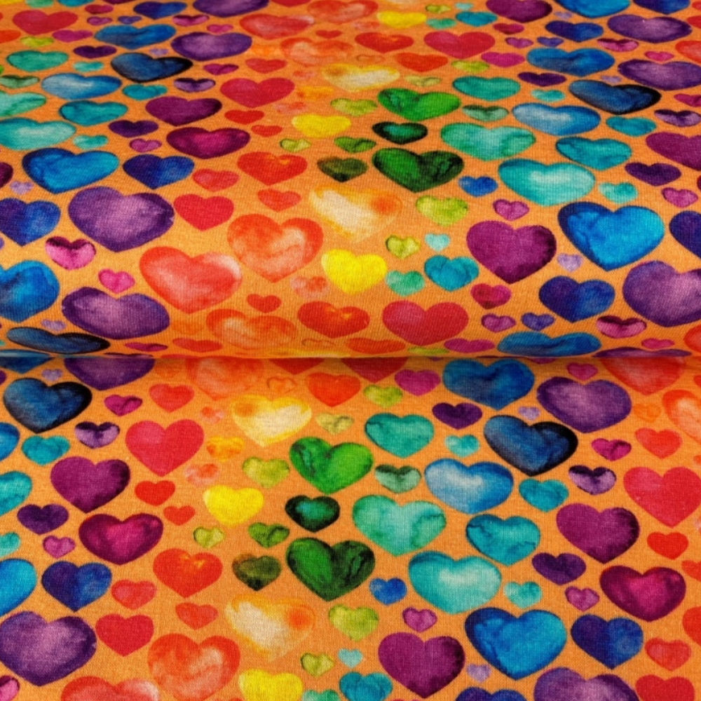 
                      
                        Stenzo Watercolour Hearts Orange
                      
                    