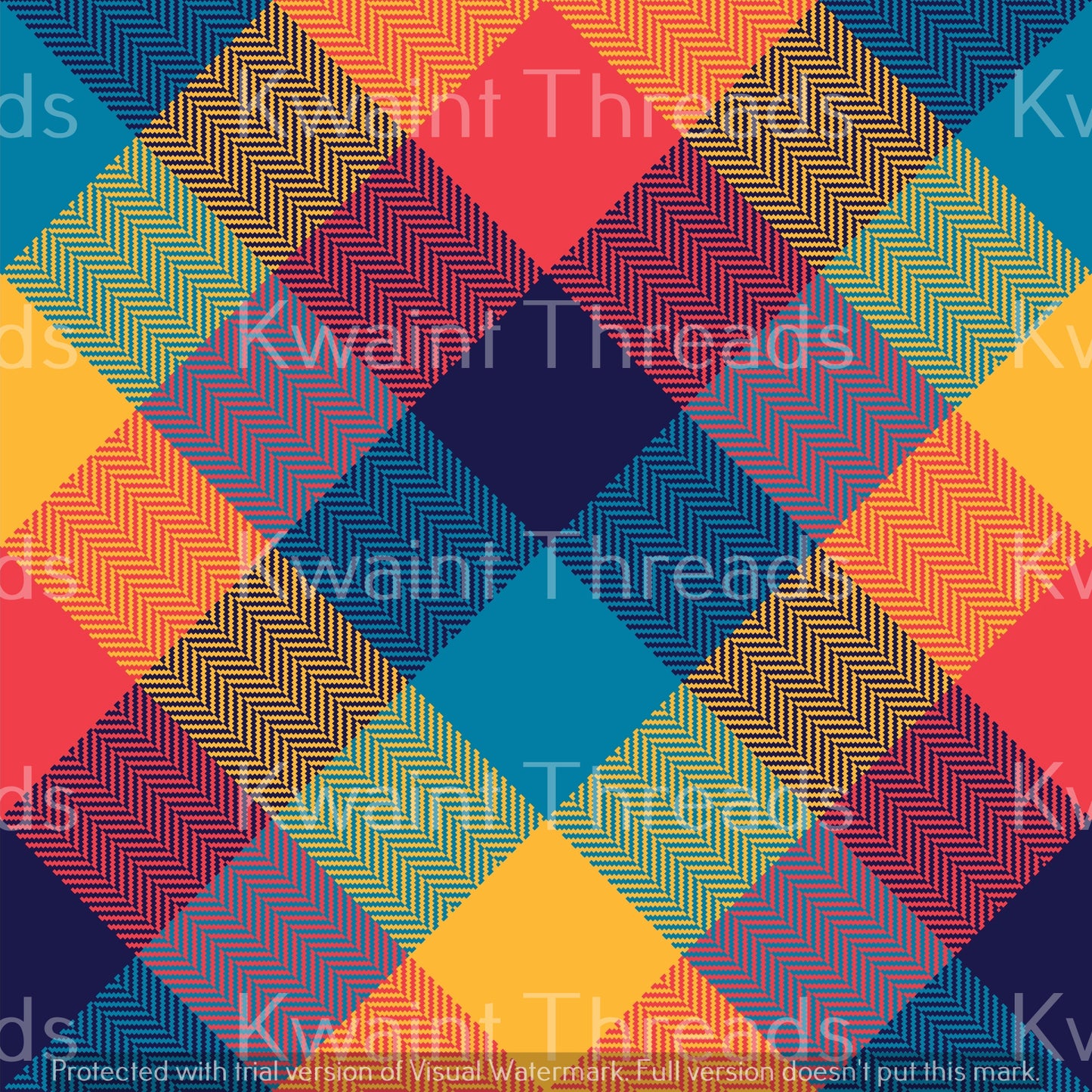 Kwaint Winter Check Diagonal Preorder On Demand Printed