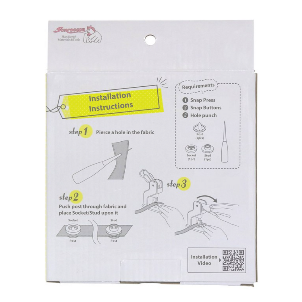 
                      
                        Snap Press with 100 Clear snaps
                      
                    