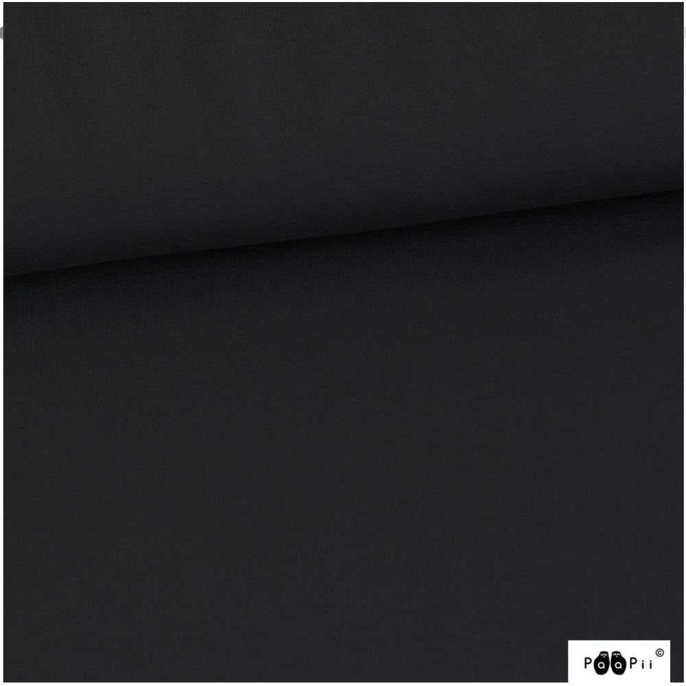 PaaPii Black Solid Organic Cotton Lycra