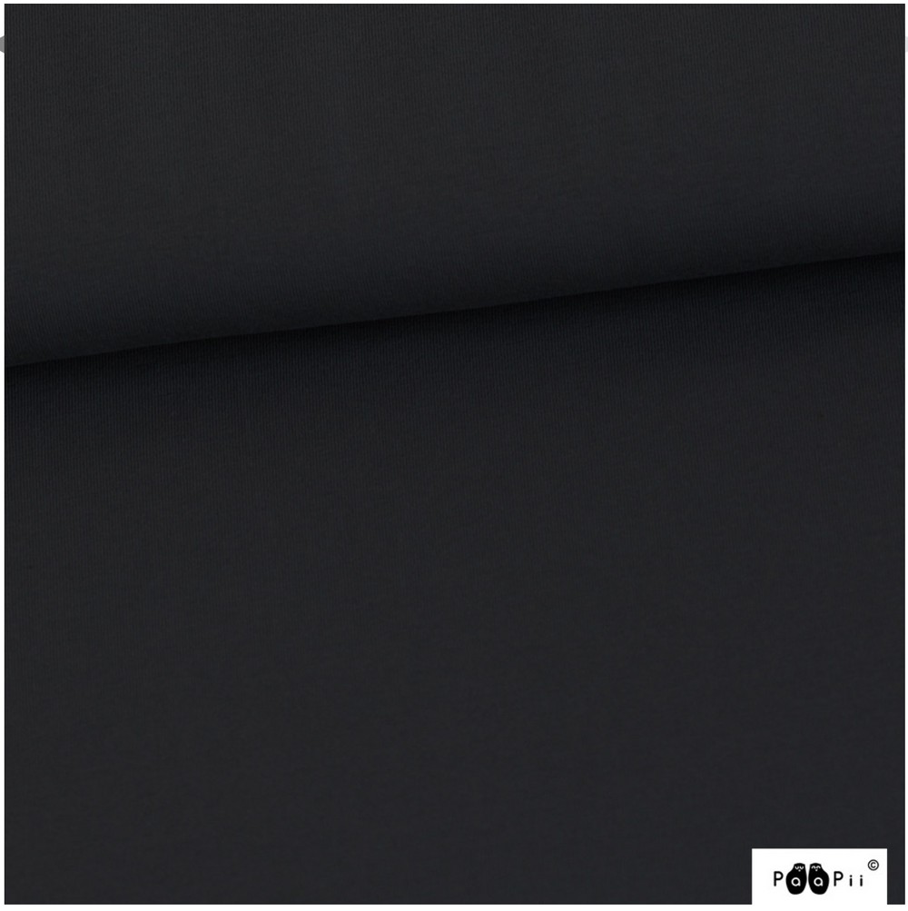 PaaPii Black Solid Organic Cotton Lycra
