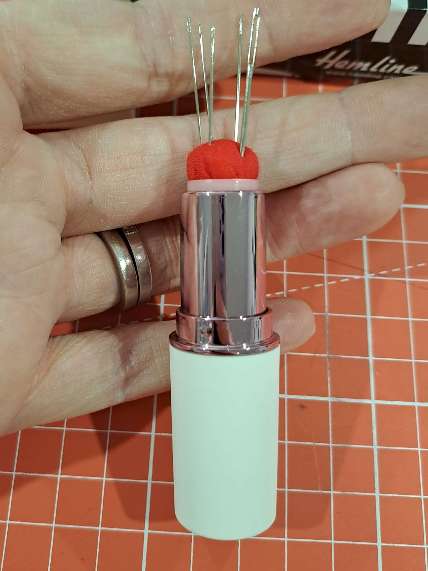 Travel Lipstick Needle and Pin Case