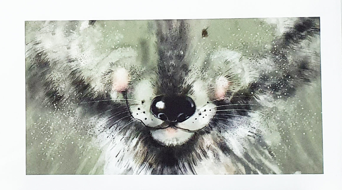 Lillestoff Badger Face Animal Face Mask Organic Cotton Face Mask Panel