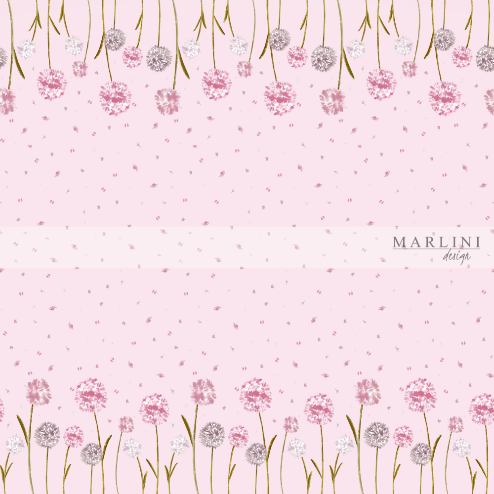 
                      
                        Marlini Dandelion Beauty Rose Border Print
                      
                    