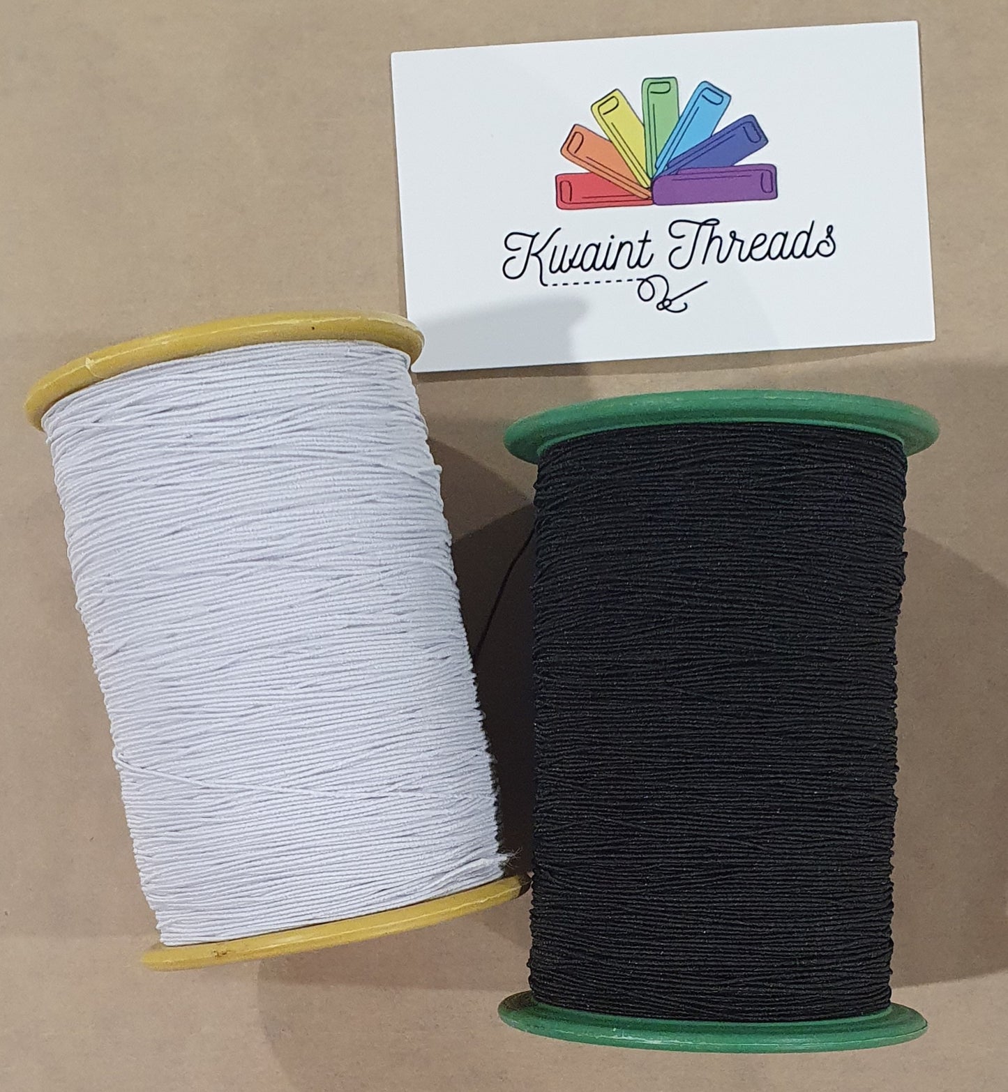 Shirring Elastic Bulk .5mm White shirring stretch thread