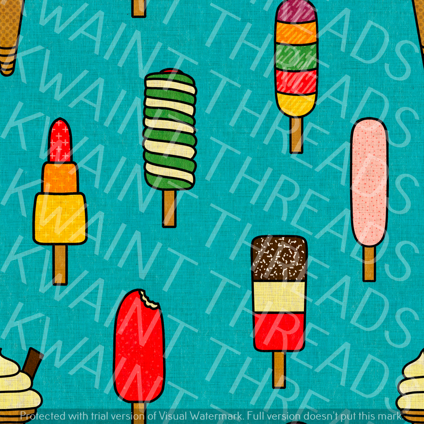 Fabric Mama We all Scream for Icecream Fabric On Demand Pre Orde