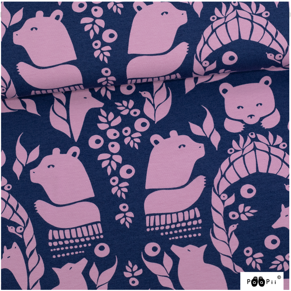 
                      
                        PaaPii Blueberry Gates of Pohjola Organic Cotton Lycra
                      
                    