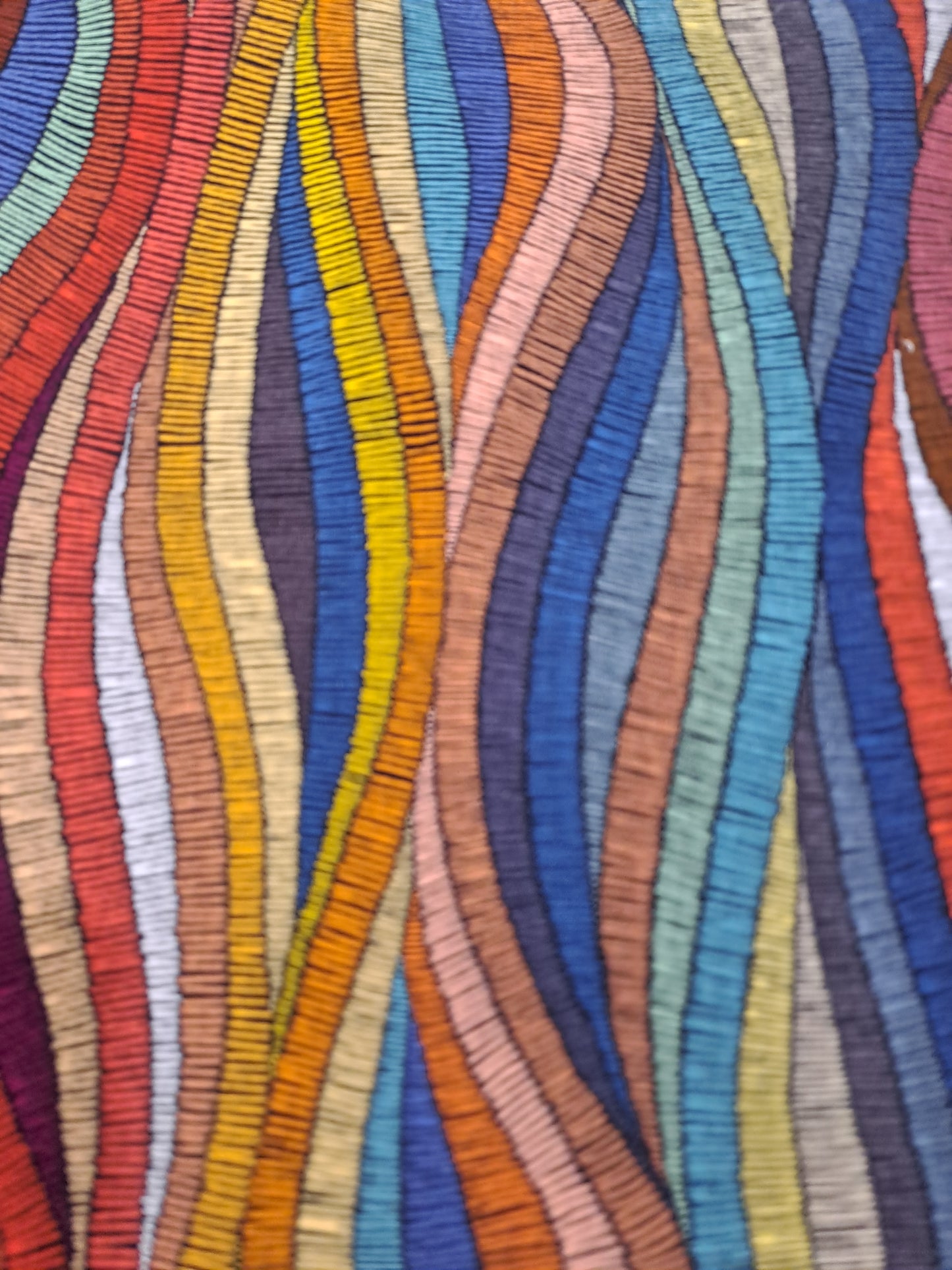 Kwaint Embroidery waves 180gsm Cotton Lycra