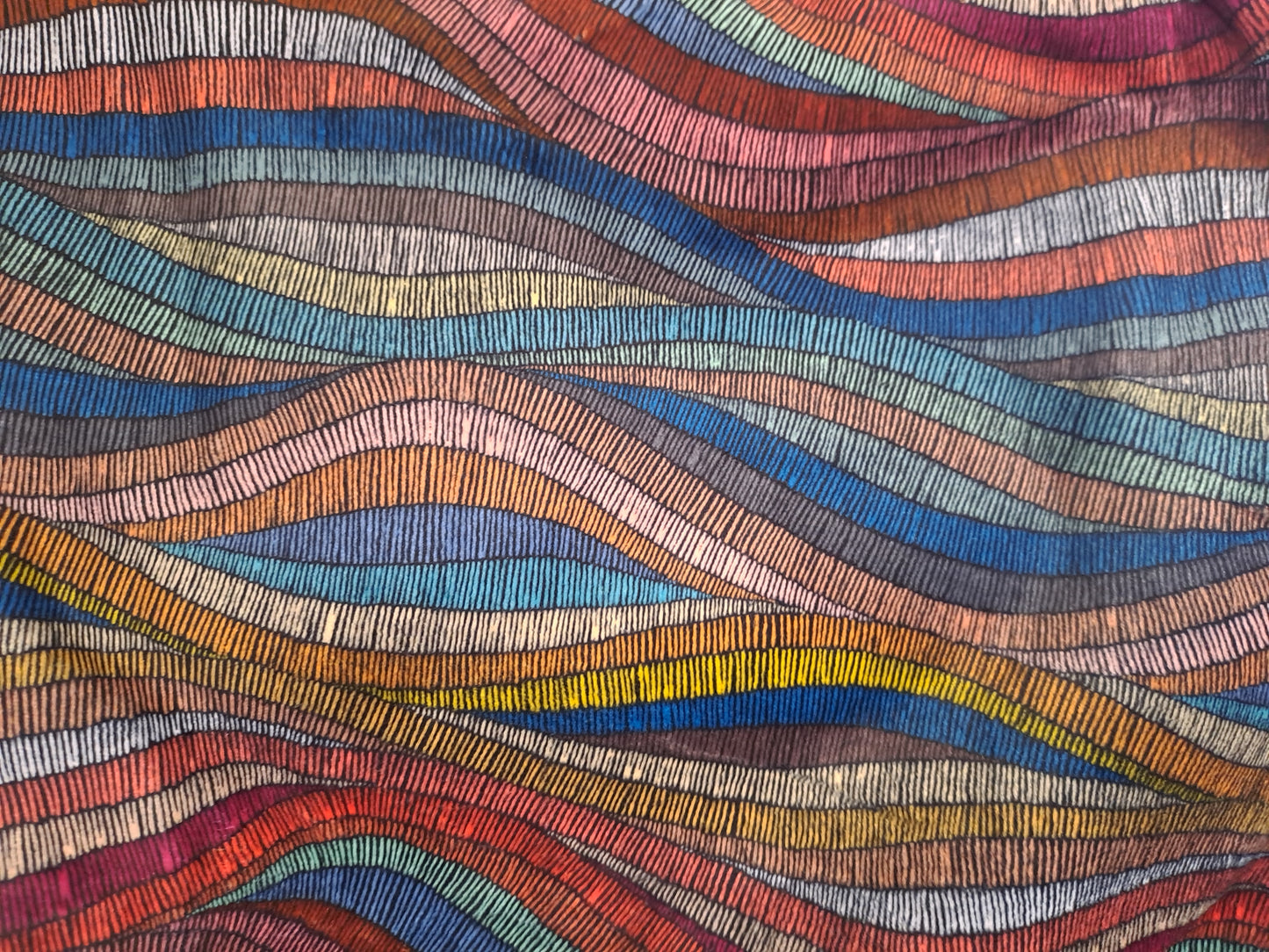 Kwaint Embroidery Waves Squish 290gsm