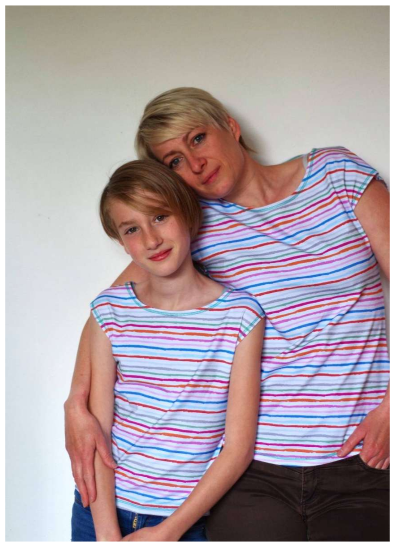 Lillestoff Colourful Stripes Organic Cotton Lycra Jersey Knit Fabric