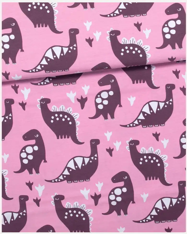 PaaPii Dinosaurs Pink Cotton Lycra