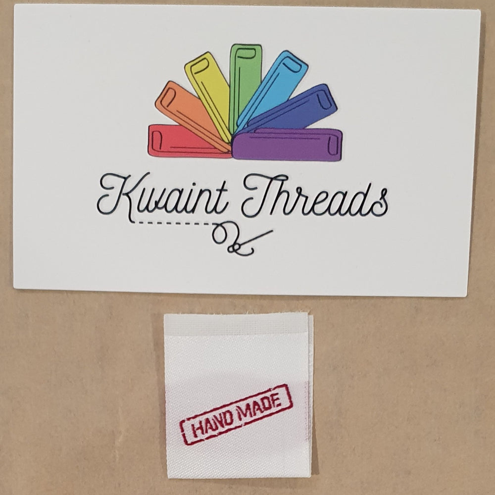 
                      
                        Kwaint Labels Red Handmade Stamp Clothing Labels Fold Over Labels
                      
                    