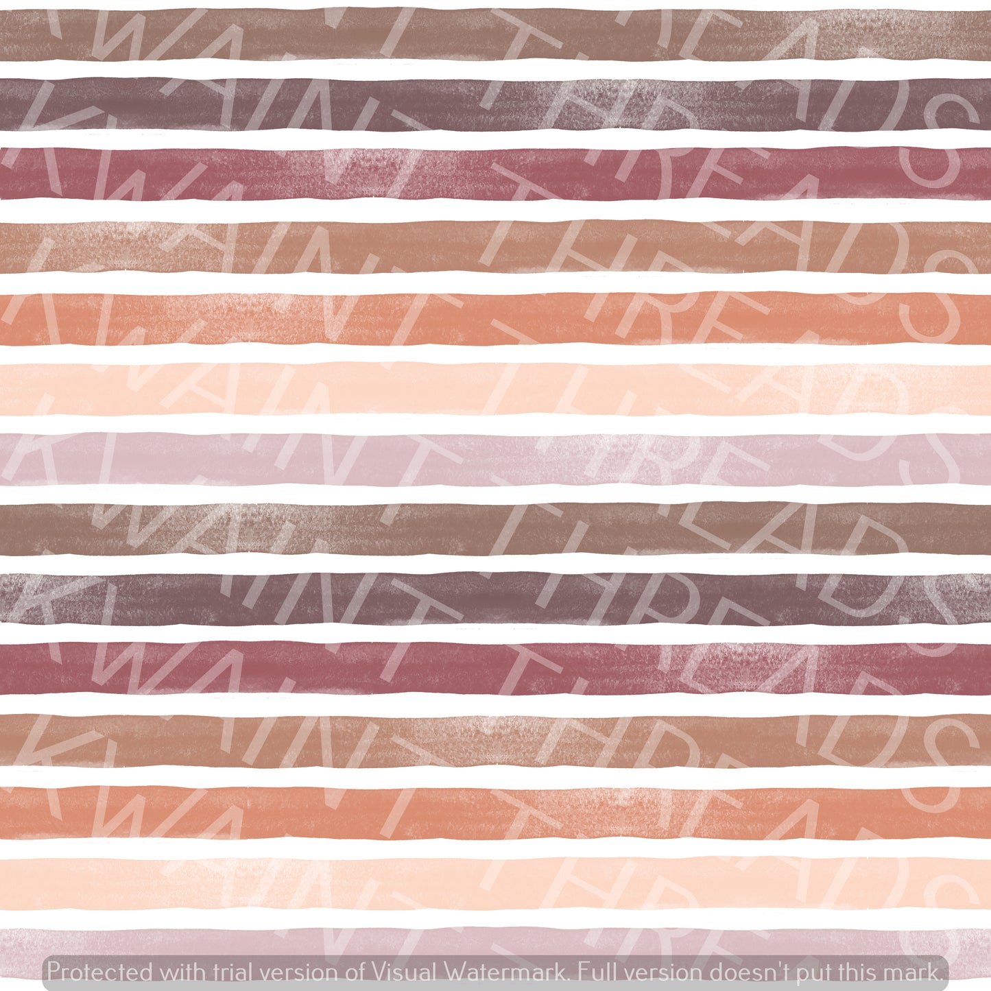 Ella Randall Watercolour Stripes Warm Tones Fabric On Demand Pre-Order