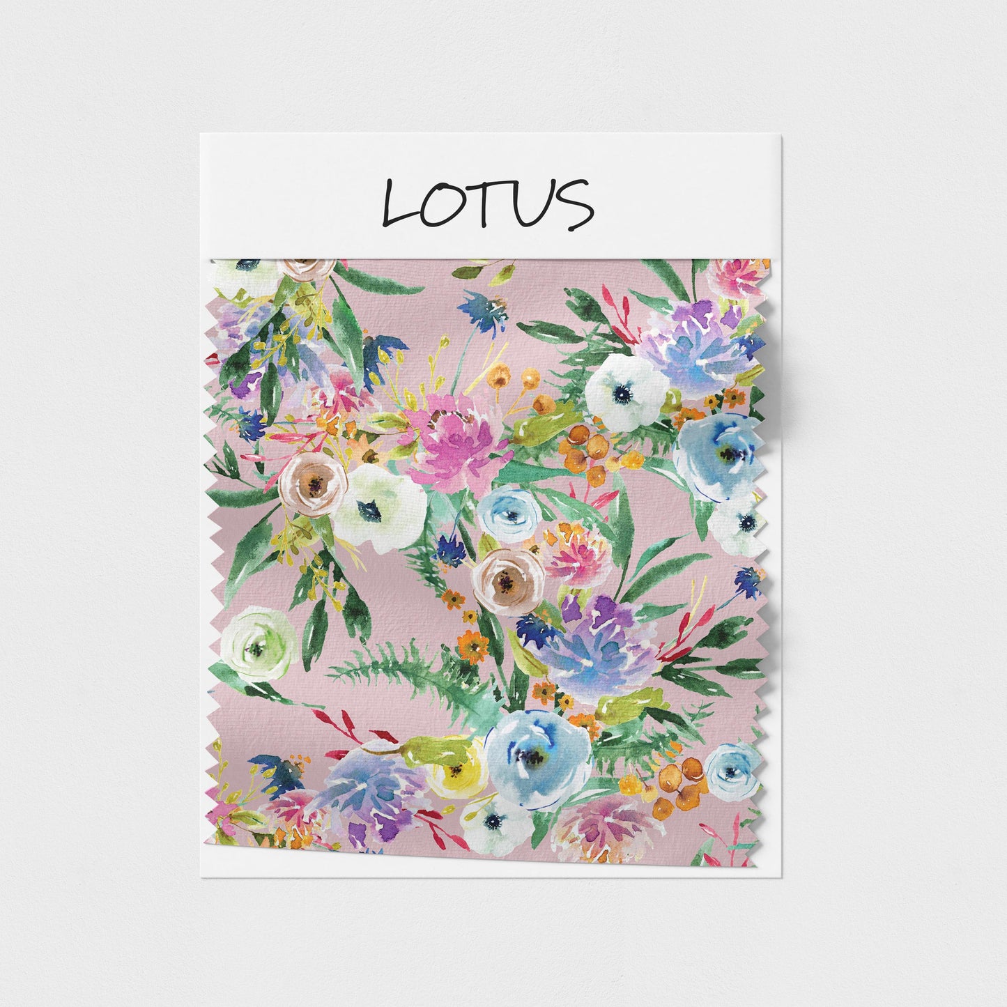 Sharon Gunawan Garden Frenzy Lotus Pink Flowers Fabric On Demand Pre order