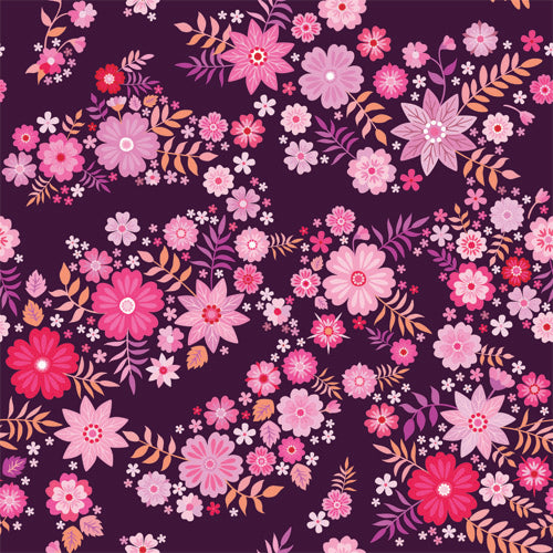 Kwaint Pink Little Flowers Preorder On Demand Printed Fabric