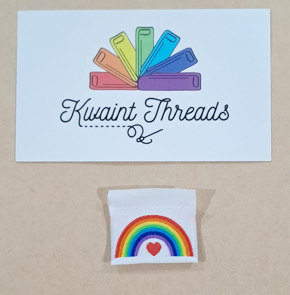 Kwaint Label Rainbow and Heart