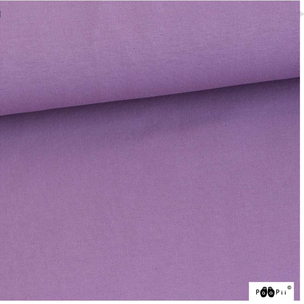PaaPii Lilac Purple Solid Organic Cotton Lycra