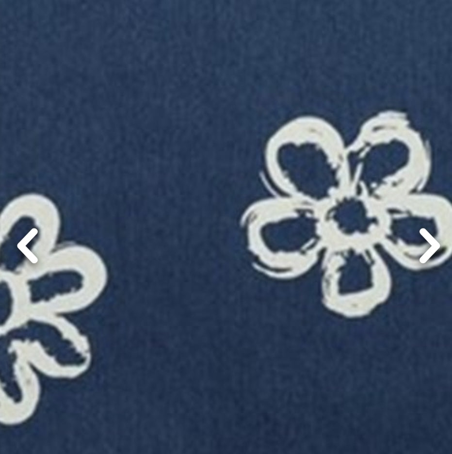 
                      
                        Daisy Printed Blue European Denim
                      
                    