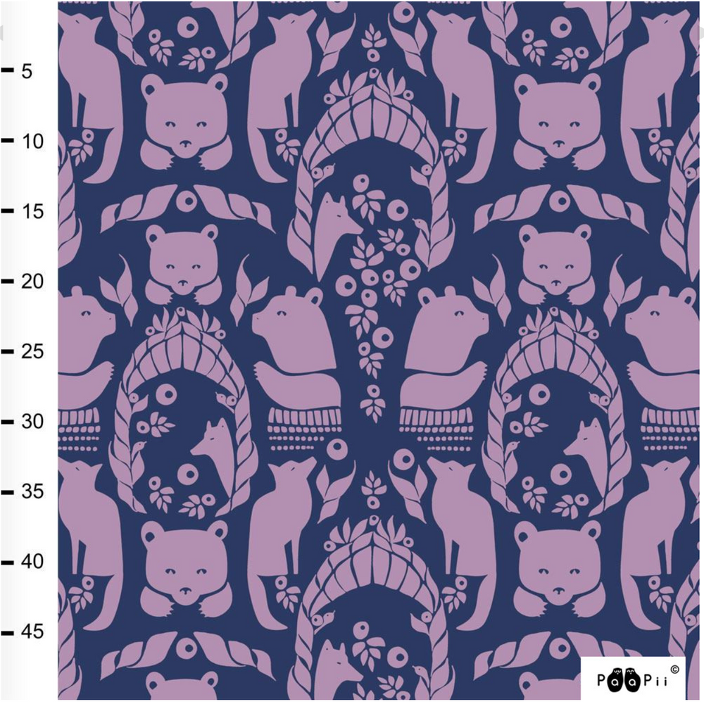 
                      
                        PaaPii Blueberry Gates of Pohjola Organic Cotton Lycra
                      
                    