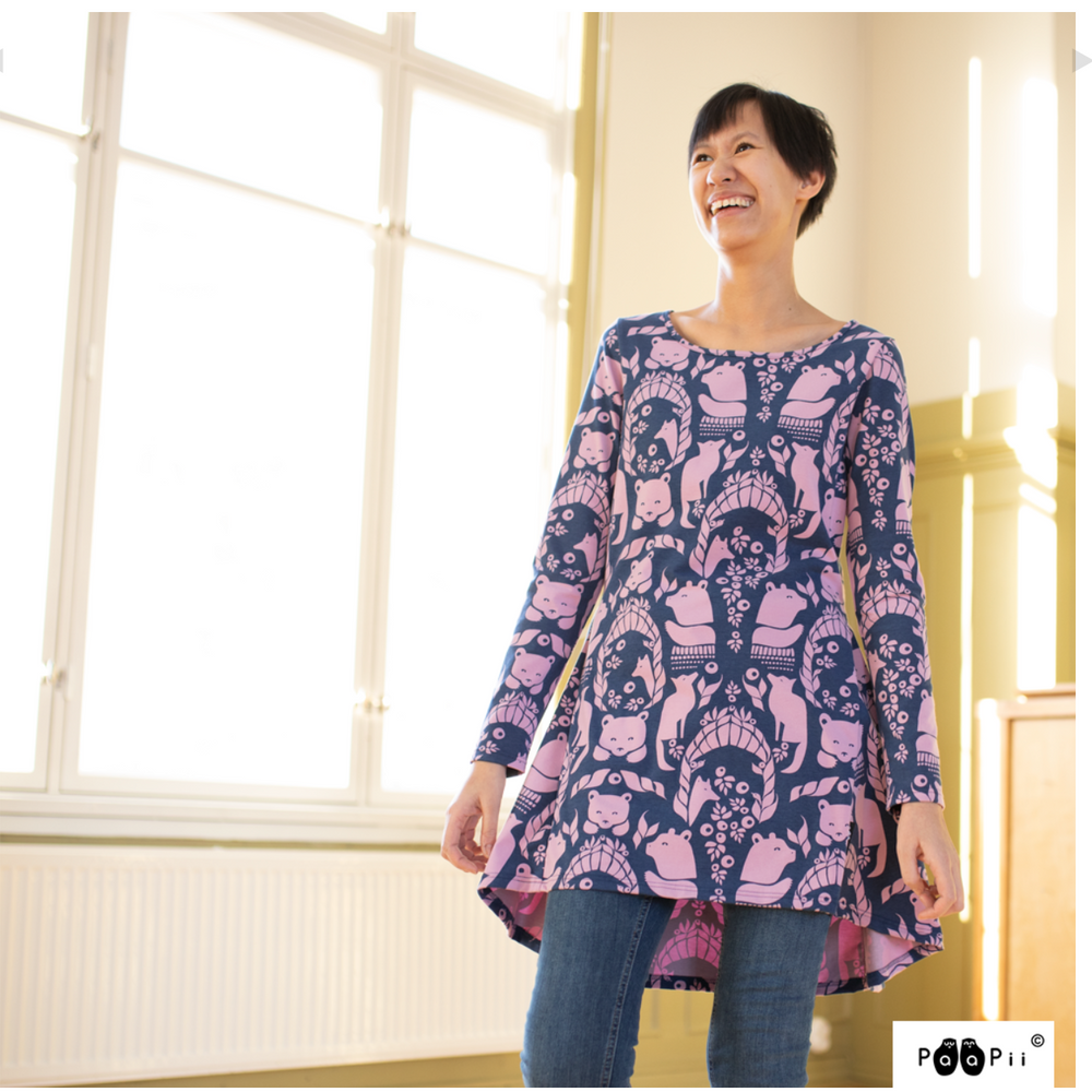 
                      
                        PaaPii Blueberry Gates of Pohjola Organic Cotton Lycra
                      
                    