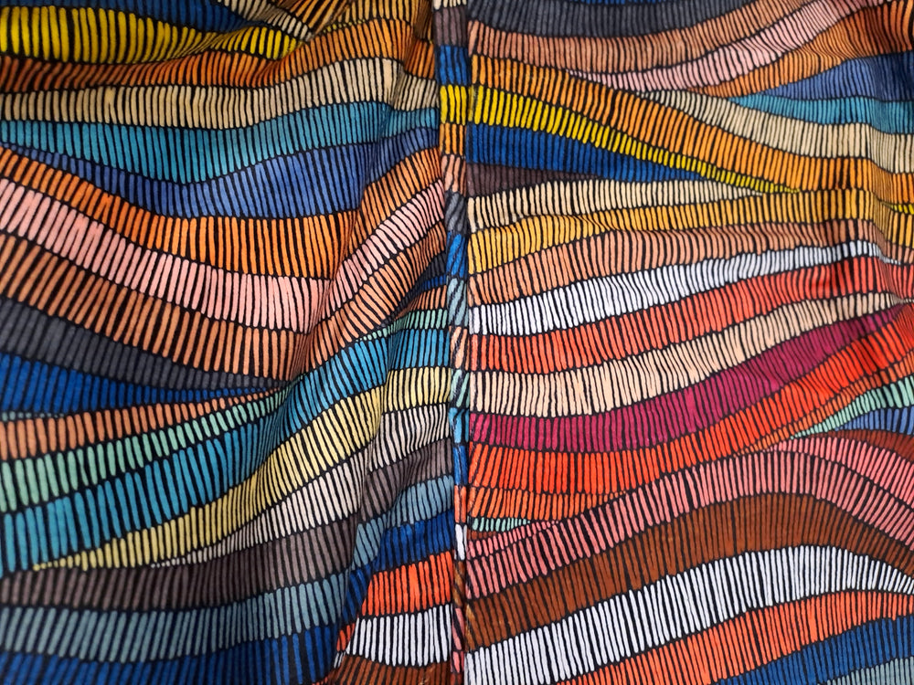 Kwaint Embroidery Waves Squish 290gsm