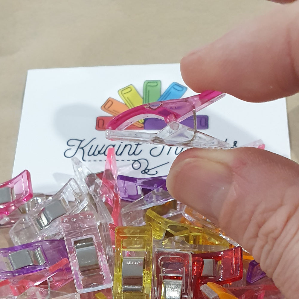 100 Pack Sewing Clips Plastic Clips no pins sewing helper
