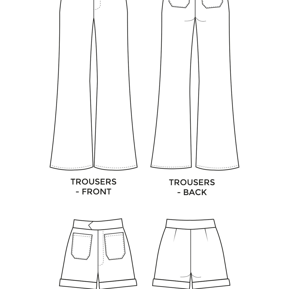 Jessa Pants by Tilly and the Buttons