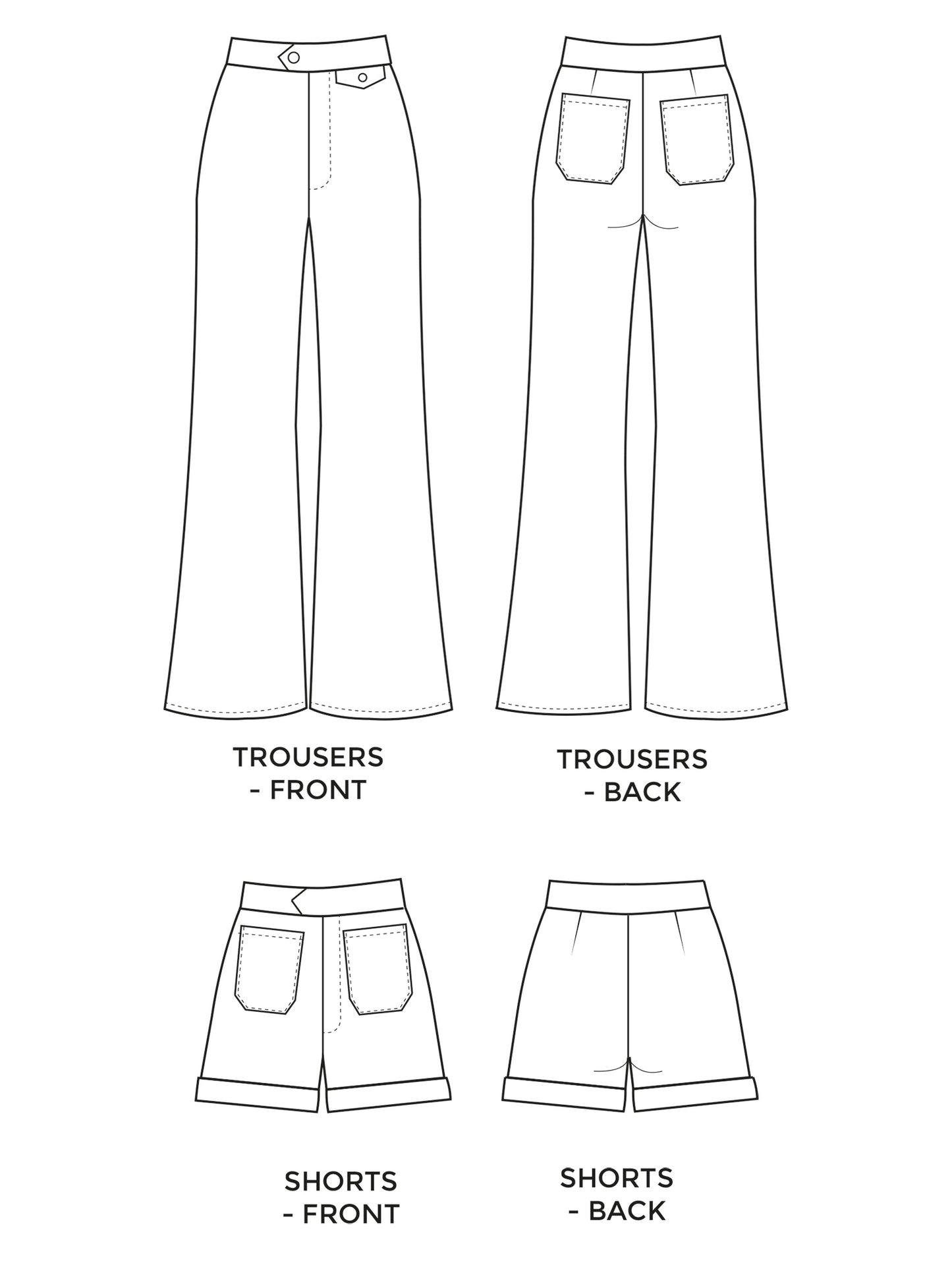 Jessa Pants by Tilly and the Buttons