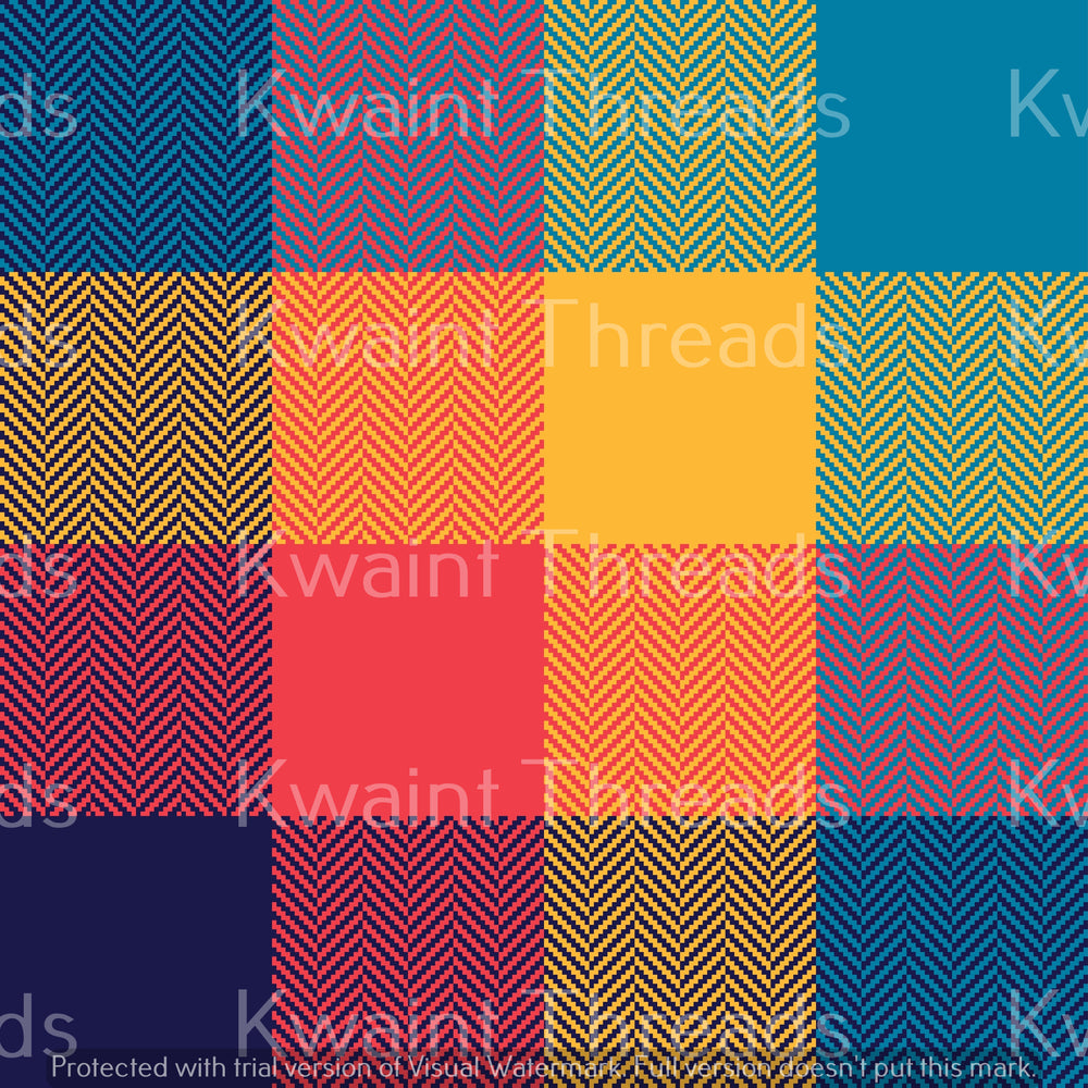 Kwaint Winter Check Squares Preorder On Demand Printed