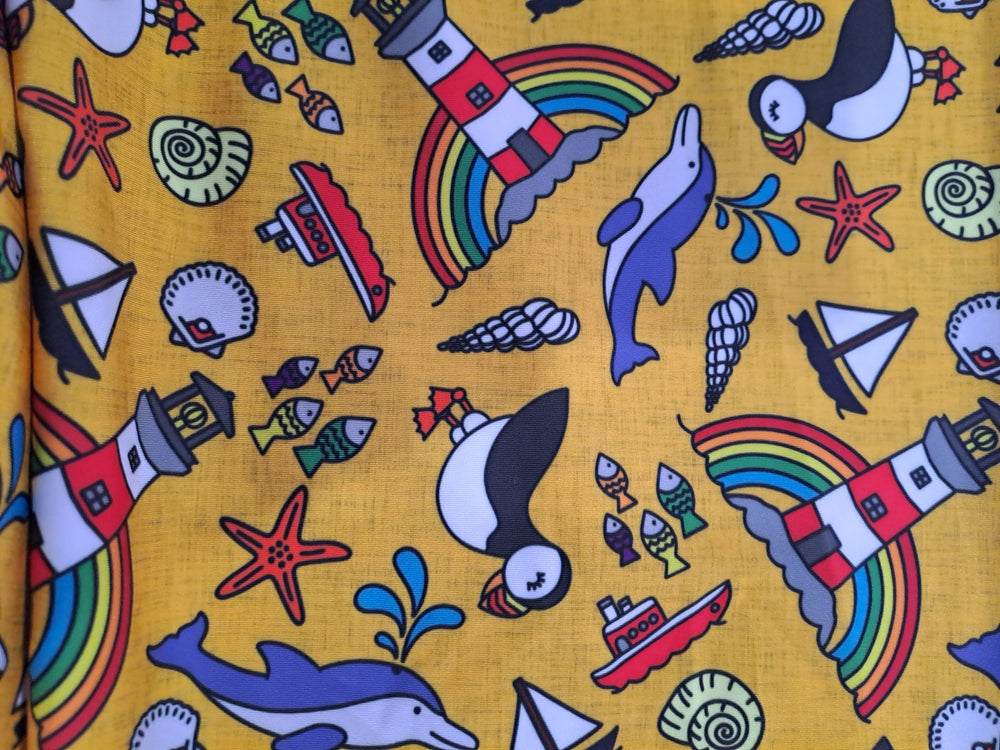 Fabric Mama Coastal Seaside Swim SPF50+