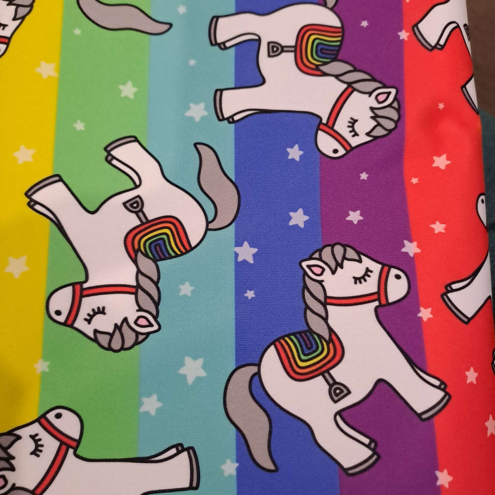 PUL Ponies Fabric Mama