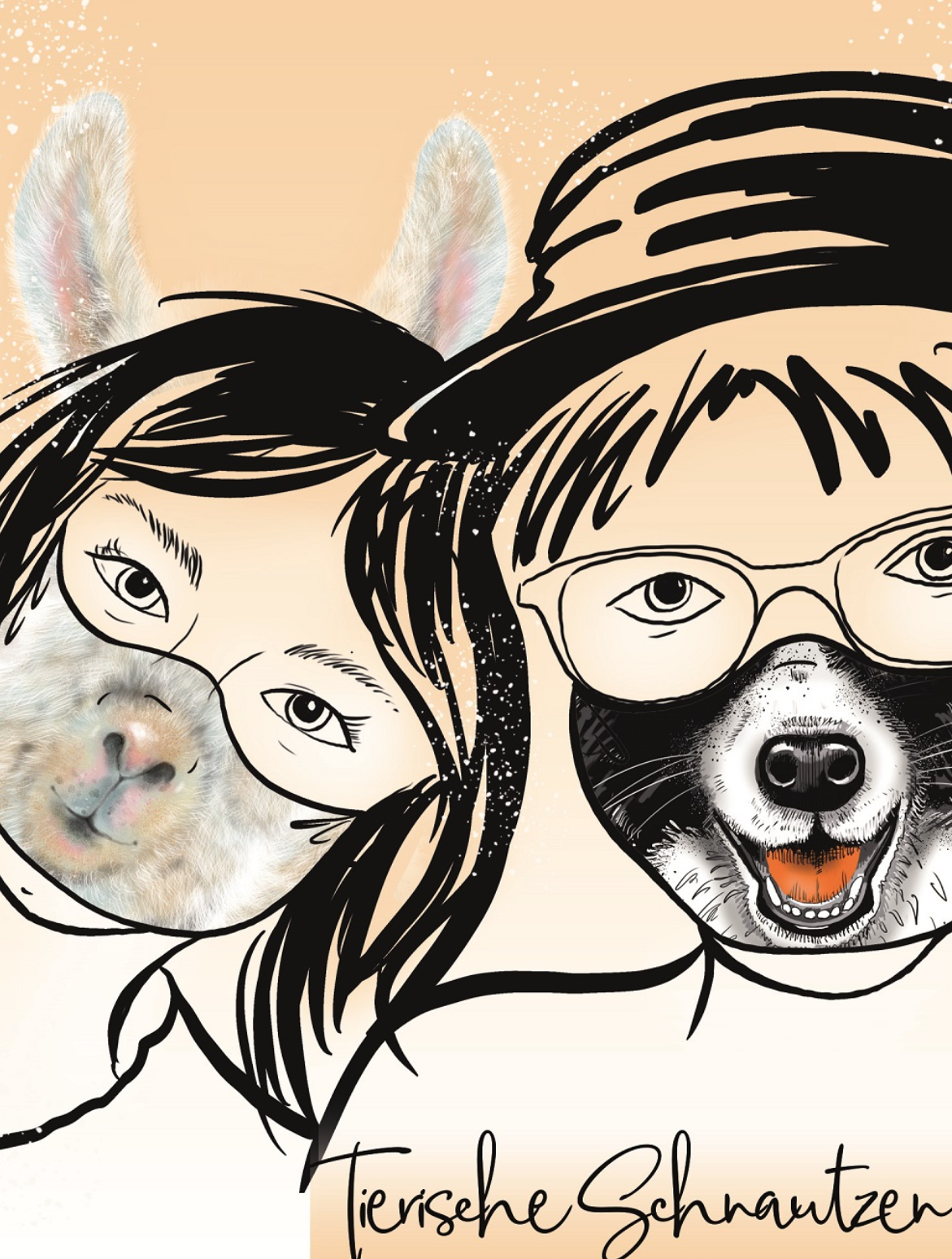 Lillestoff Cheetah Face Animal Face Mask Organic Cotton Face Mask Panel