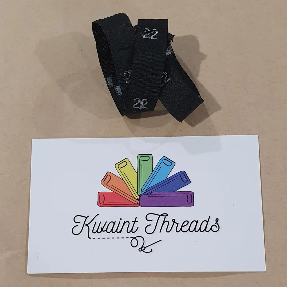 
                      
                        Black Size Labels Sizes 12 to 28 Clothing Tags Sizes Tags
                      
                    