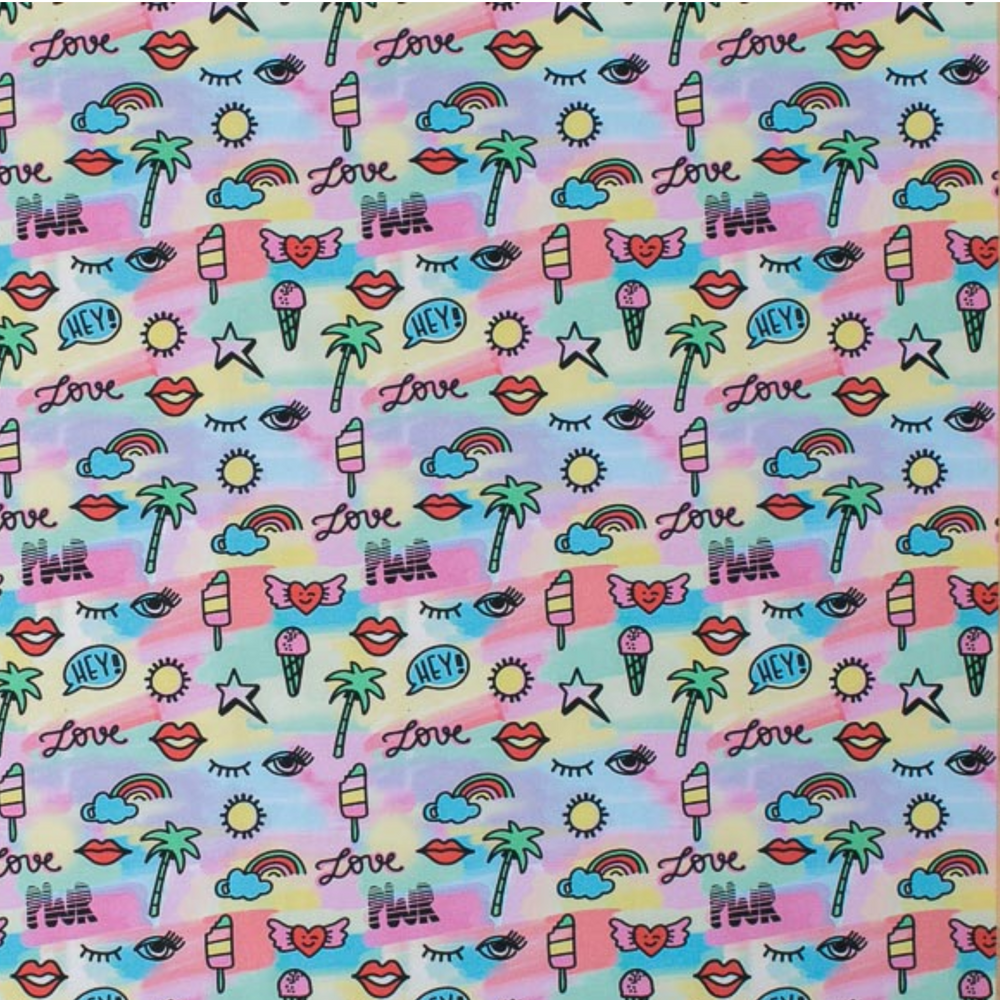 
                      
                        Lillestoff Sunny Rainbow GOTS Certified Organic Cotton Lycra Jersey
                      
                    