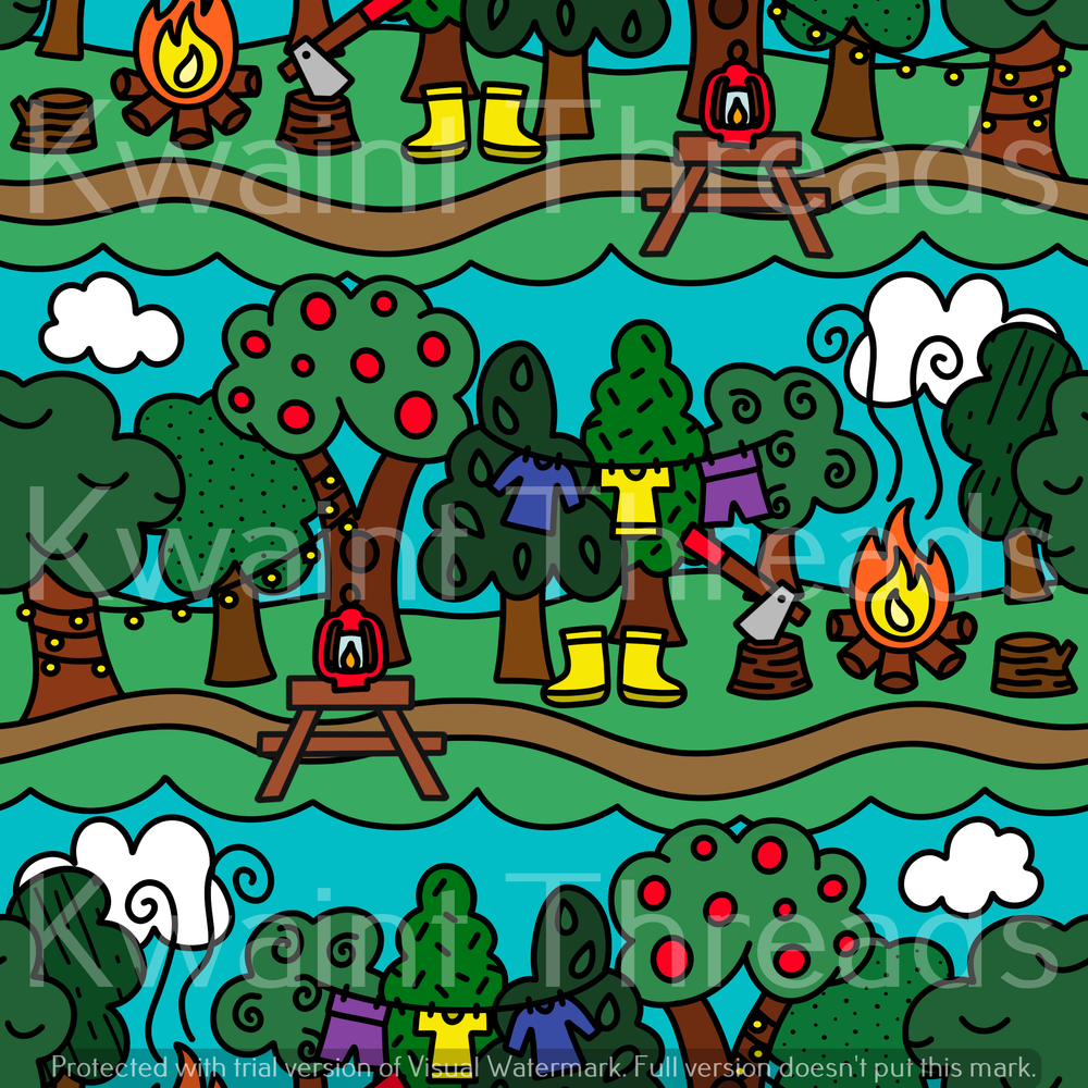 Fabric Mama Forest School Rainbow School Fabric On Demand Pre Orde