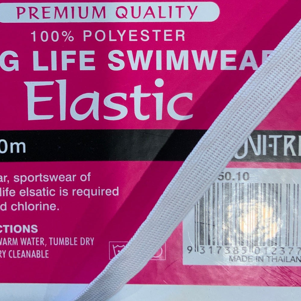 10mm Swimwear White Elastic Knitted Elastic Swim Elastic Bathers Elastic