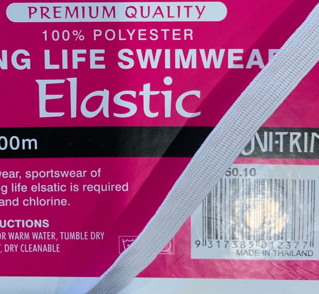 10mm Swimwear White Elastic Knitted Elastic Swim Elastic Bathers Elastic