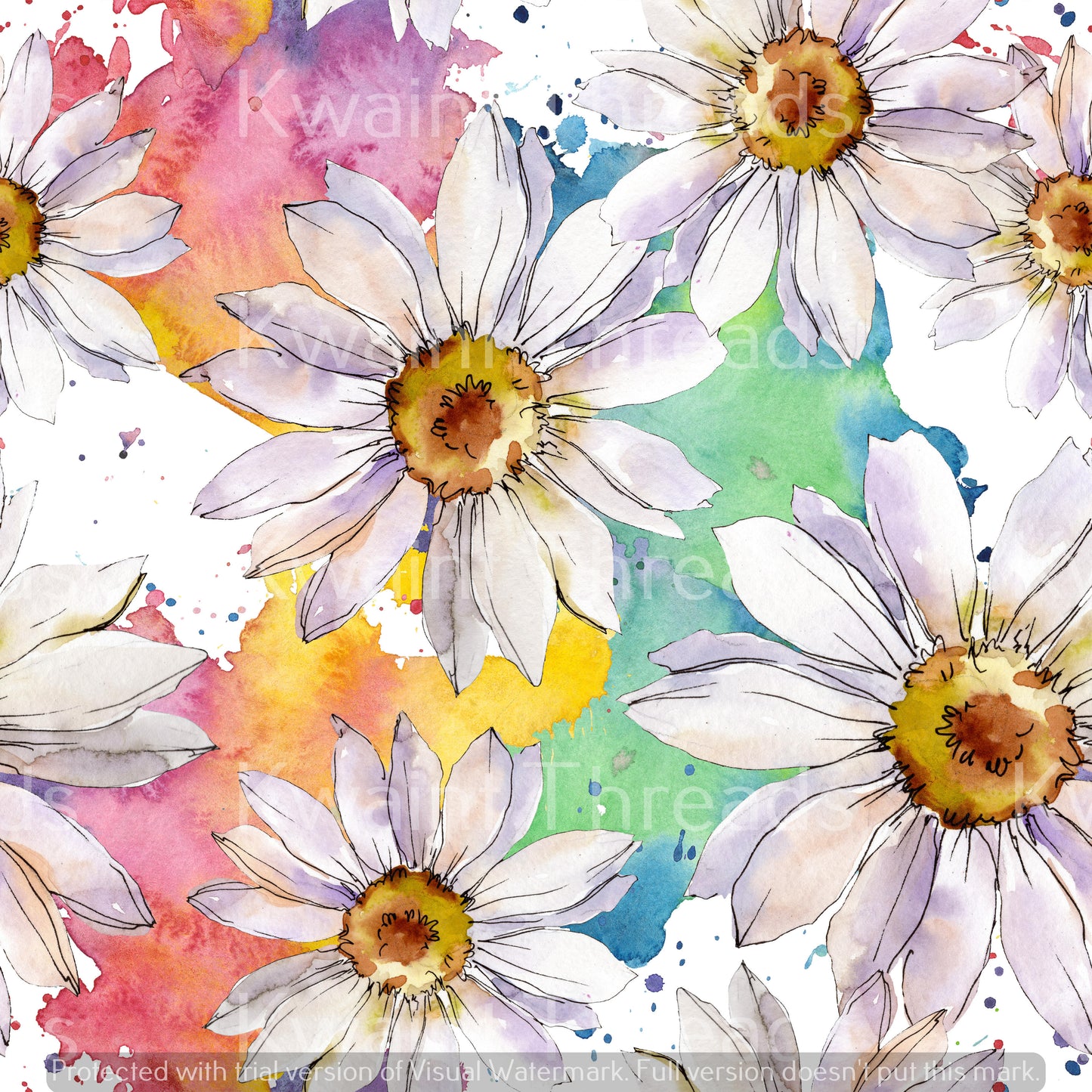 Kwaint Colourful Daisies Pre order