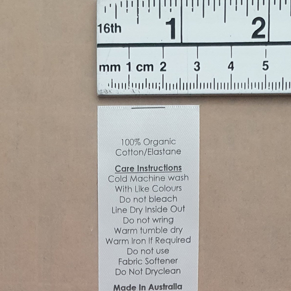 
                      
                        Kwaint Labels 25 Pack Organic Cotton Lycra Care Labels Clothing Labels Sew in
                      
                    